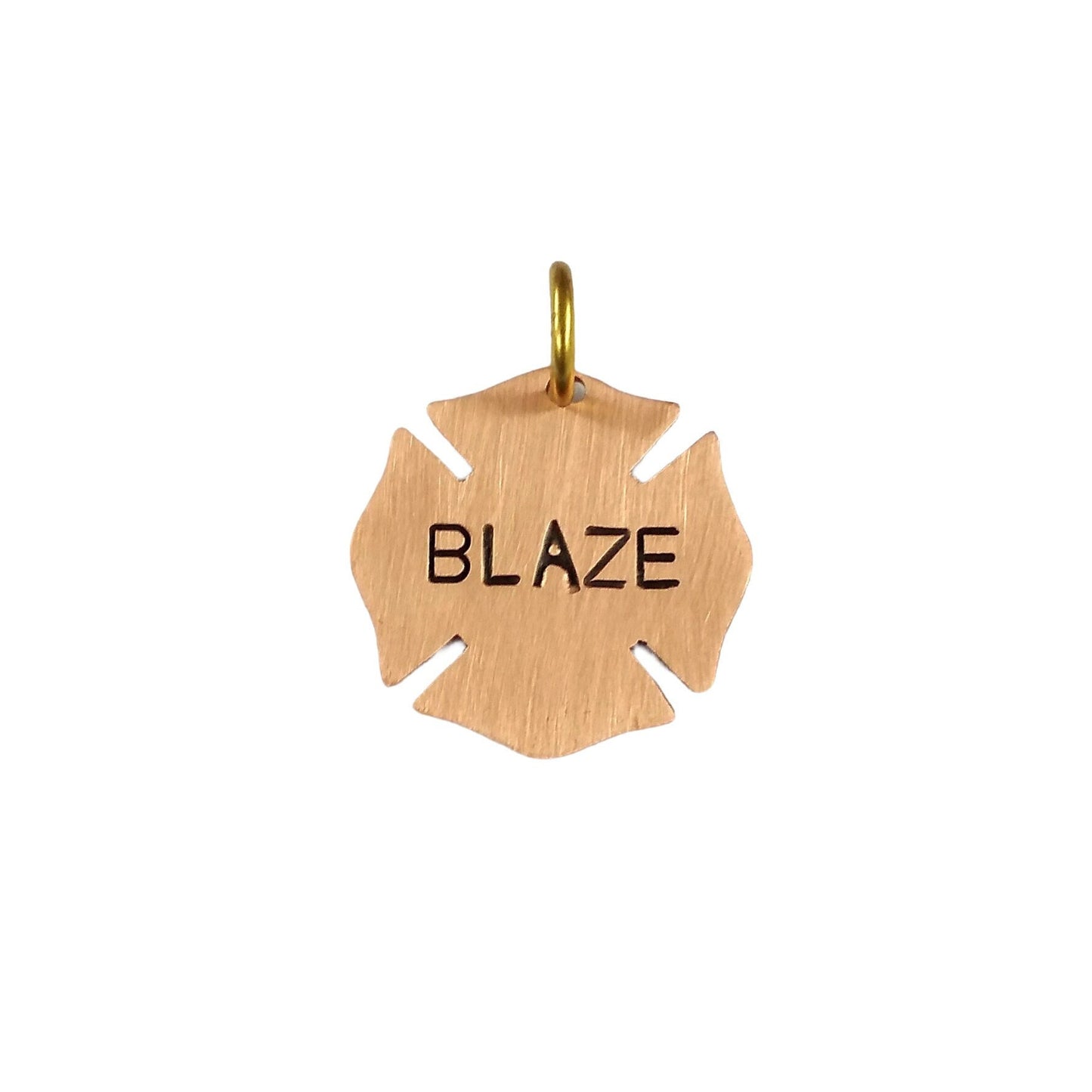 Firefighter Badge Dog ID Tag