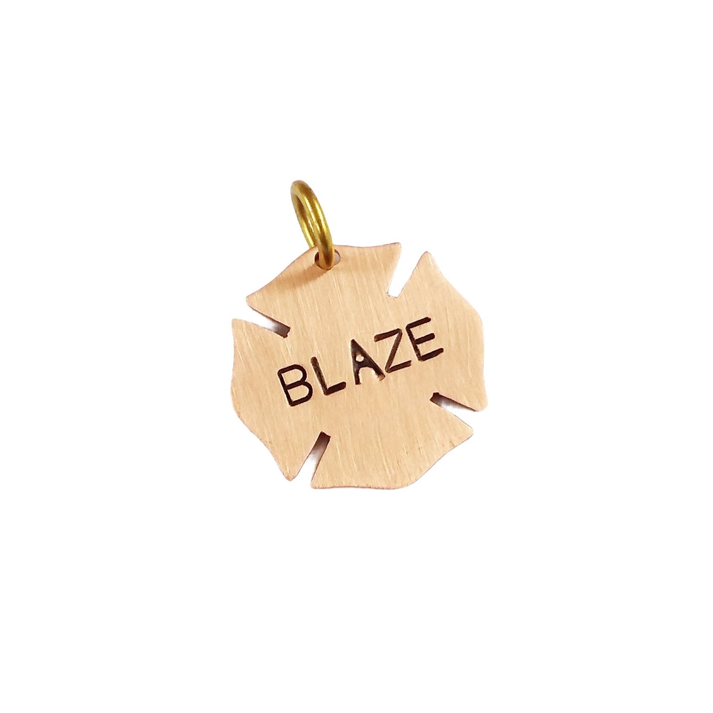 Firefighter Badge Dog ID Tag