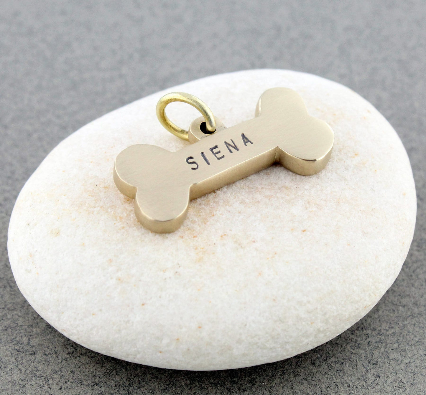 Custom Personalized Solid Bone Dog ID Tag