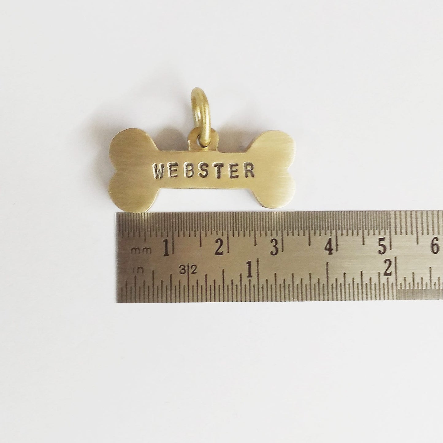 Médaille d'identification personnalisée en forme d'os de chien