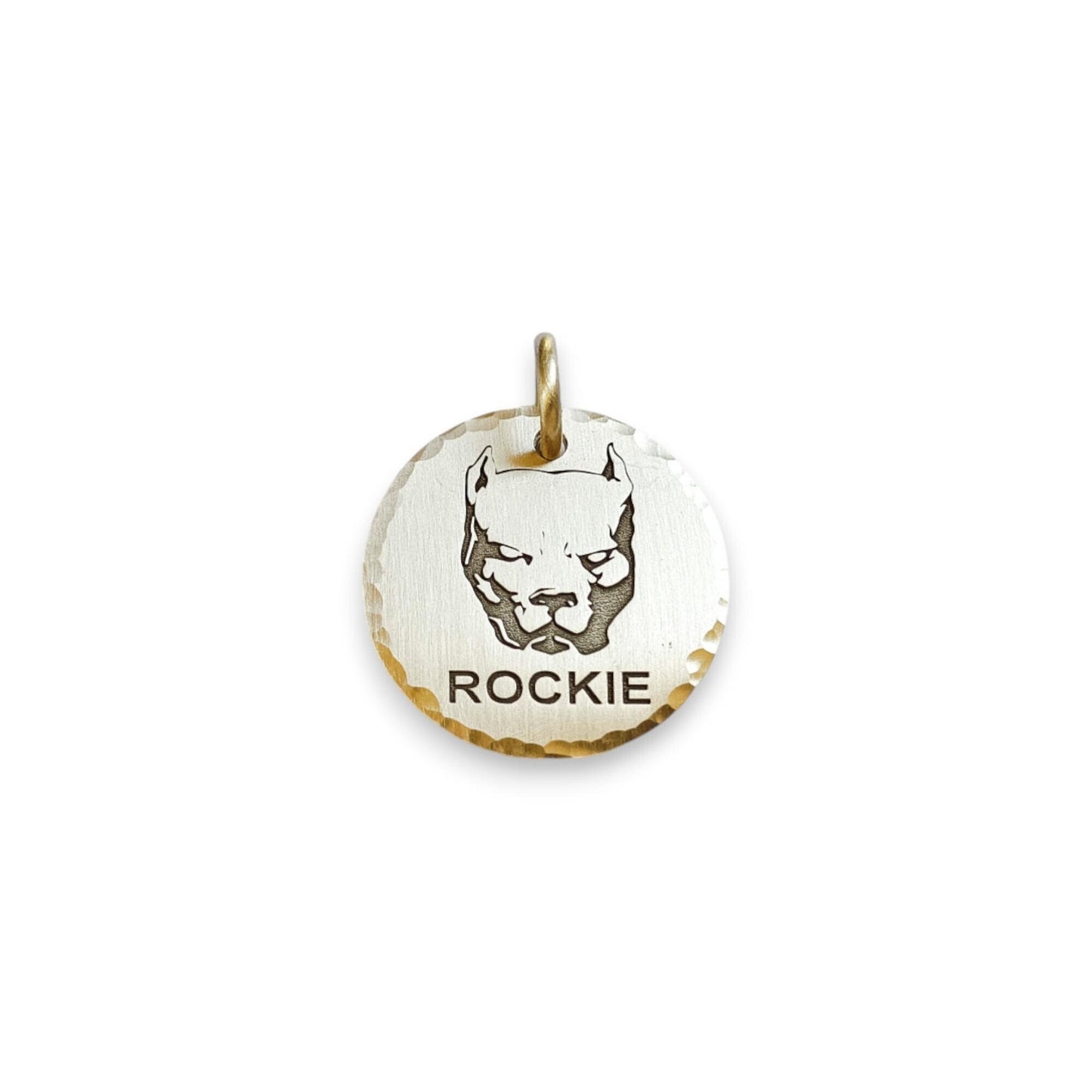 Médaille d'identification pour chien Pitbull