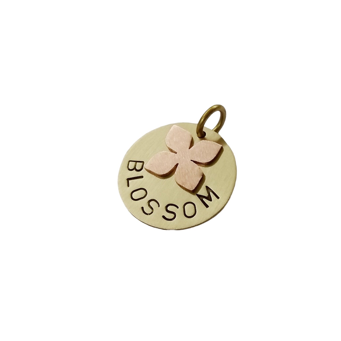 Personalized Blossom Flower Dog Tag ID for Collar