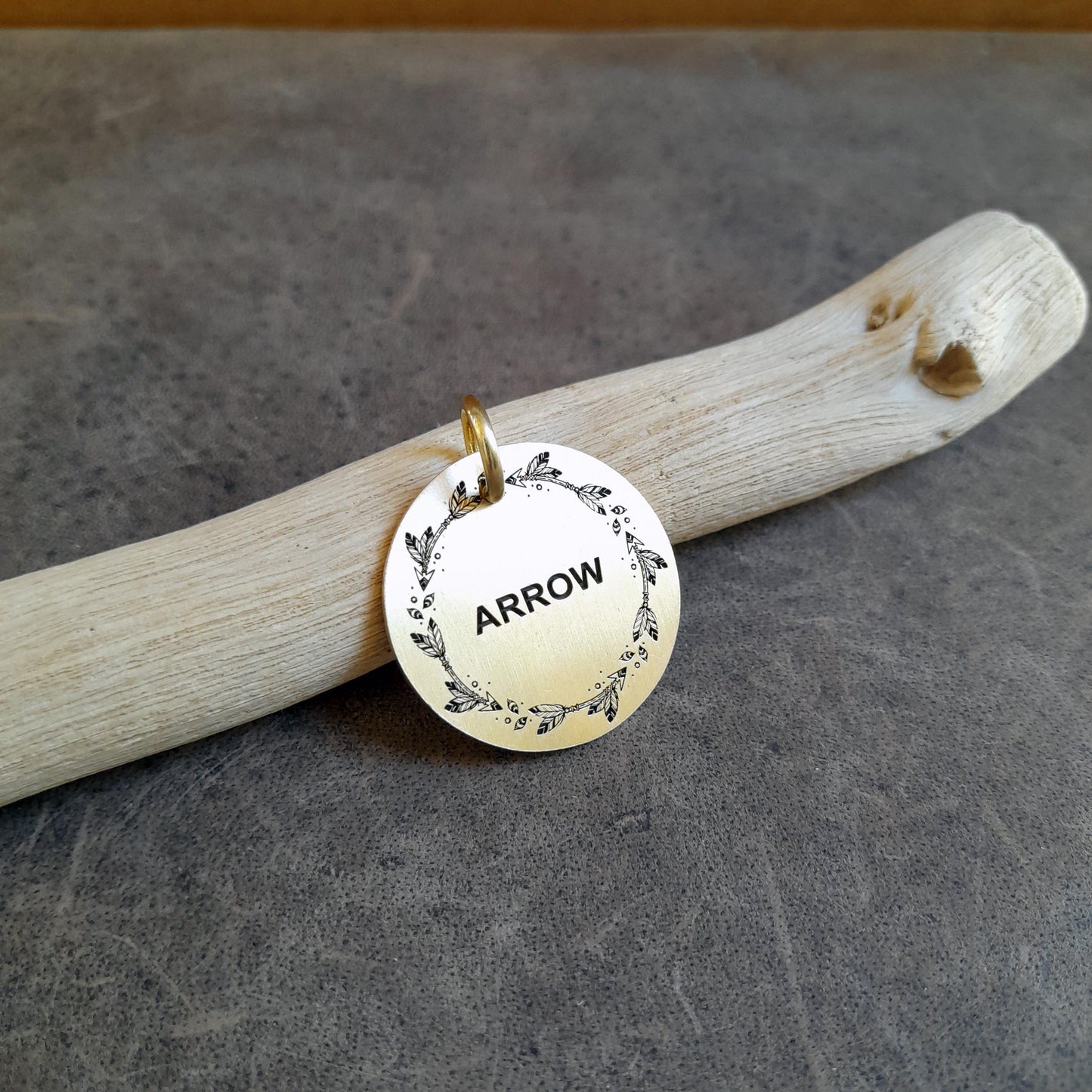Feathered Arrow Dog ID Tag