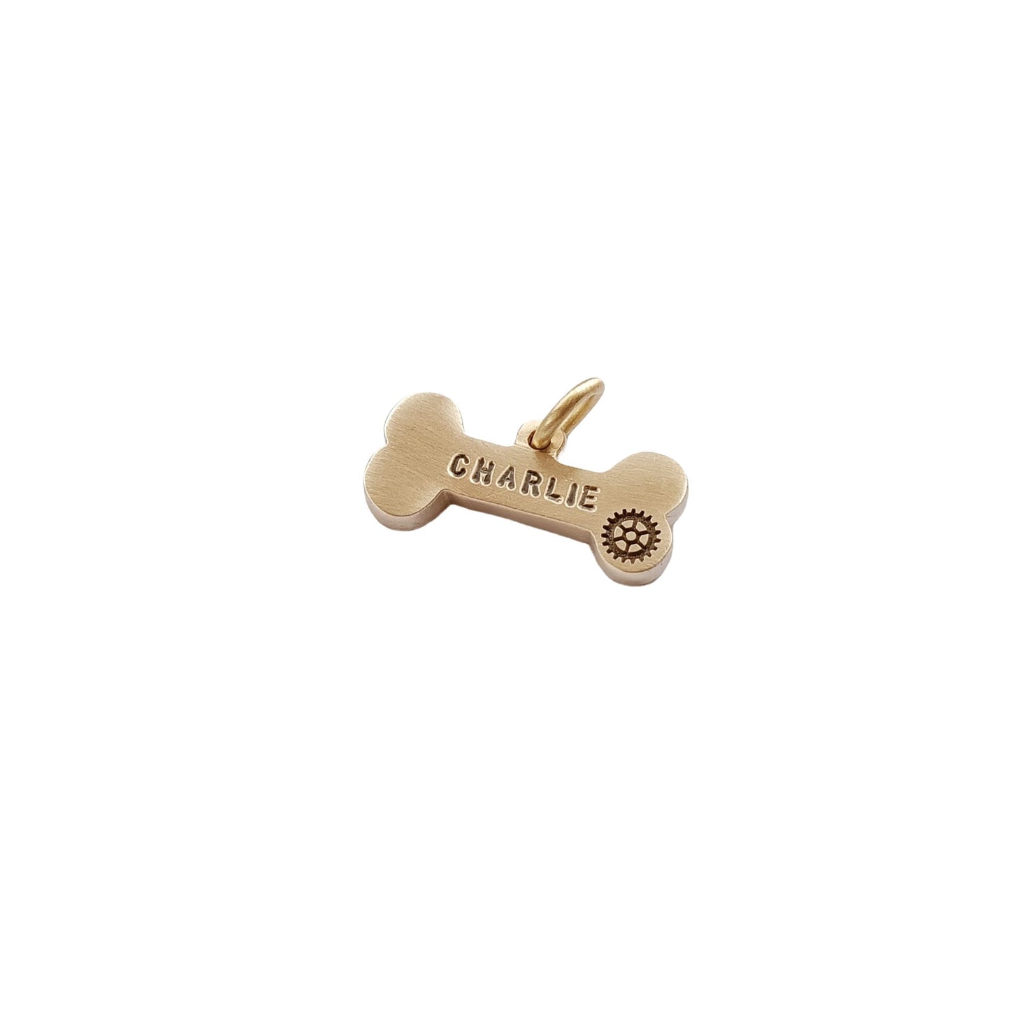 Plaque d'identification pour chien Gear Bone