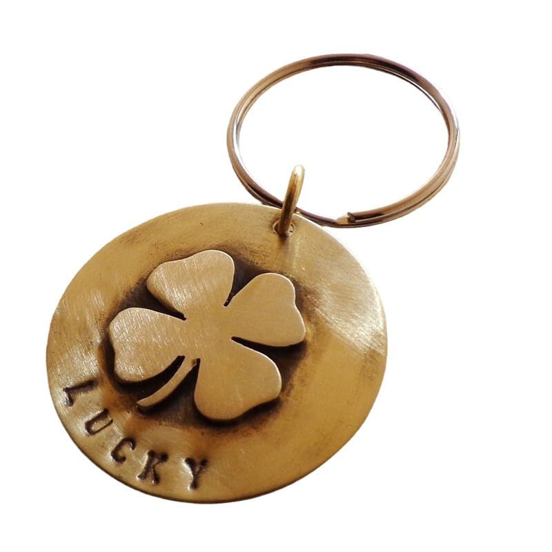Lucky Shamrock Dog ID Tag