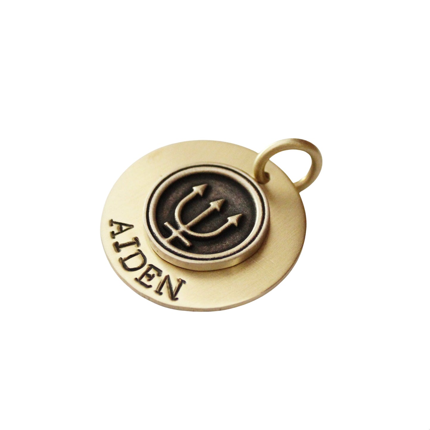 Personalized Trident Dog Tag ID