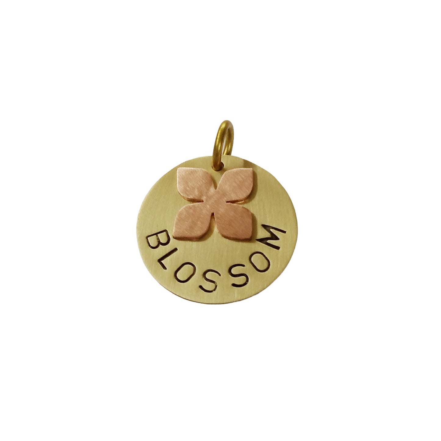 Personalized Blossom Flower Dog Tag ID for Collar