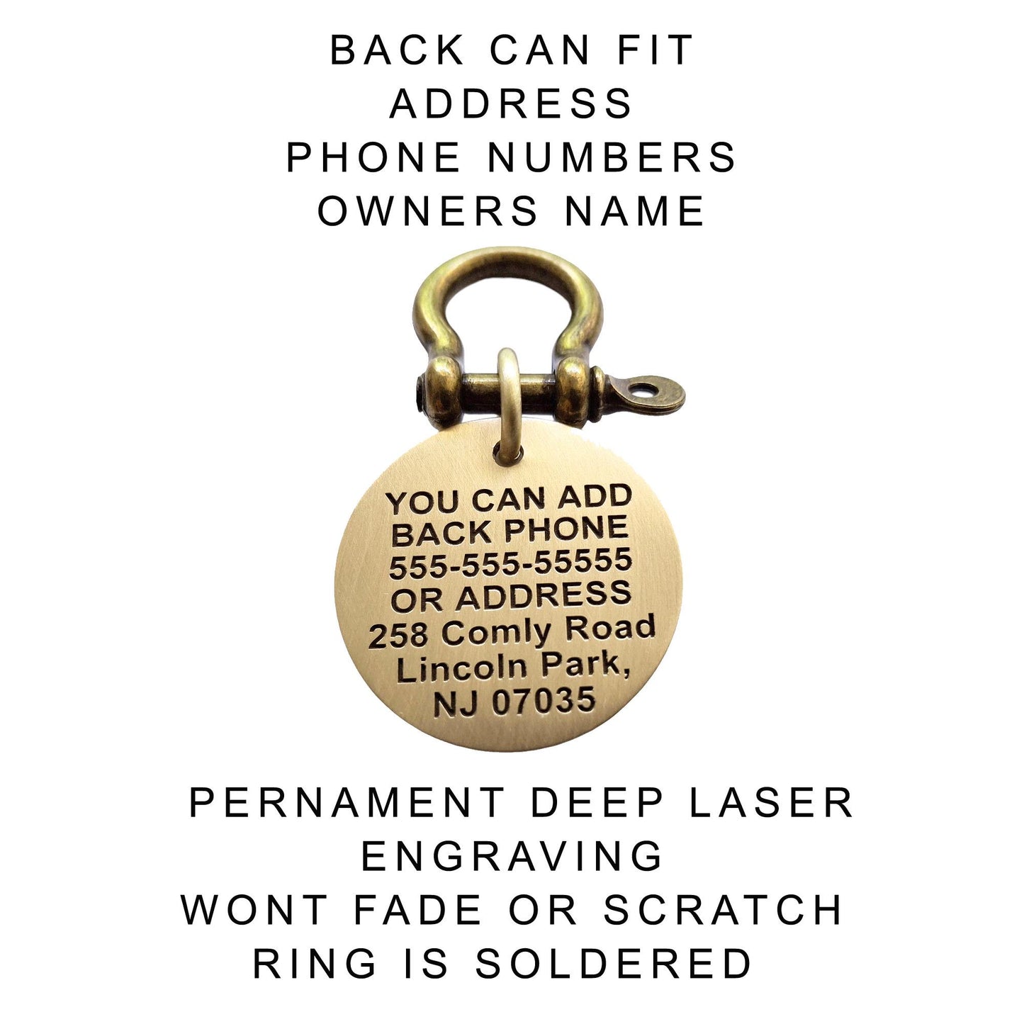 Eye of Horus Dog ID Tag