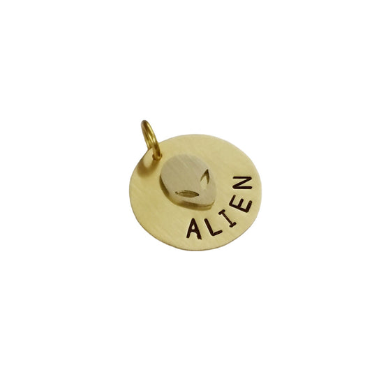 Alien Emoji Dog ID Tag