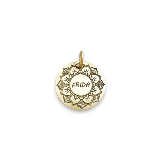 Médaille d'identification pour chien Mandala