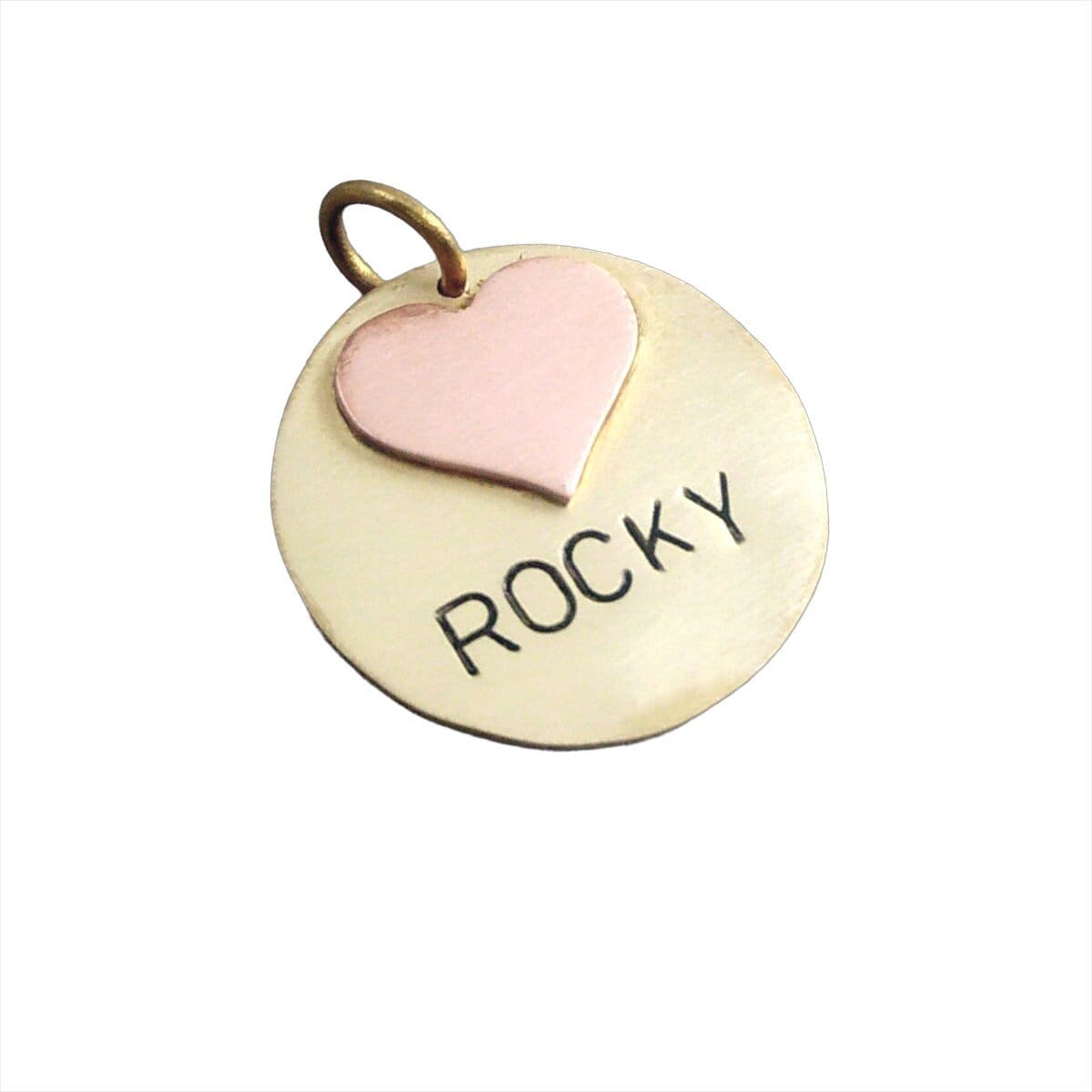 Custom Layered Heart Dog Tag ID